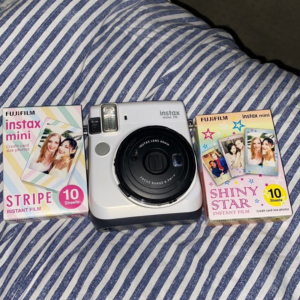 Instax Mini 70 and 2 films for $90.